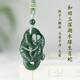 昆玉謠天然和田玉羊脂玉生肖蛇玉吊墜 男女款項鏈糖白玉玉墜 湖水綠小號41*24*17mm