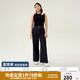 獨束大碼女裝復古彈力直筒微喇褲2025春裝新款通勤高腰顯瘦牛仔褲 深牛仔藍（直筒褲） XL (尺碼：3) (尺碼：3)