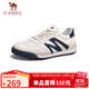 駱駝（CAMEL）德訓鞋休閑板鞋百搭復古經(jīng)典平底小白鞋 G14A547721 白/藍 42 