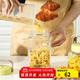 樂扣樂扣（LOCK&LOCK）會呼吸的發(fā)酵容器玻璃儲物罐泡酒臘八蒜果醬密封罐泡菜壇2.2L綠色
