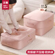 沃尊被子收納袋壓縮袋羽絨被蠶絲被整理袋羽絨服被褥棉被專(zhuān)用收納袋子 杏粉色 一個(gè)裝特大號可收納兩床6斤被子