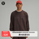 lululemon丨Steady State 男士圓領(lǐng)衛衣 *徽標款 透氣 LM3ERYS 濃縮咖啡色 L