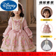 迪士尼（Disney）女童洛麗塔公主裙2025新款秋季兒童連衣裙生日禮服女寶裙子感 粉色+發(fā)帶+裙撐 140 cm