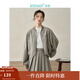 茵曼（INMAN）休閑短款外套春秋季女裝新款立領(lǐng)拉鏈棒球服 貴族灰 M