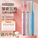 希爾頓【帶八個(gè)頭】【6擋充電款】電動(dòng)牙刷充電成人聲波牙刷軟毛沖牙防水家庭裝情侶兒童禮品家用學(xué)生 白色充電款送3個(gè)頭