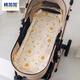 棉加加（Cotton++）嬰兒車墊子推車坐墊遛娃神器墊褥護(hù)脊純棉兒童寶寶座椅加厚春秋冬 蛋黃豆豆絨墊褥【A類】雙面用 80*40cm