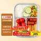拜杰高硼硅玻璃飯盒上班族飯盒微波爐冰箱保鮮盒長(cháng)形三隔1000ml