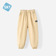 舒貝怡兒童褲子男童褲子春秋款新款長(cháng)褲中大童戶(hù)外抗磨工裝褲束腳褲子 卡其色 140