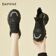 達芙妮厚底老爹鞋女黑武士女鞋2025秋冬季休閑鞋女百搭運動(dòng)鞋學(xué)生旅游鞋 黑色單里4623101050 36
