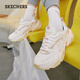 斯凱奇（Skechers）熊貓鞋女鞋秋季二代機甲鞋厚底老爹鞋時(shí)尚休閑運動(dòng)鞋增高鞋149916