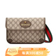 古馳（GUCCI）虎頭腰包 男女同款通用帆布腰包 烏木色 493930 9C2VT 8745