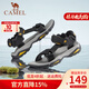 駱駝（CAMEL）涼鞋男士夏季戶(hù)外沙灘男拖鞋中老年爸爸防滑軟底涼鞋 A822162412 黑色 男 40