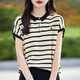 LISLAVE小熊刺繡減齡Polo領(lǐng)涼感短袖T恤女2025夏新款寬松顯瘦薄款上衣服 經(jīng)典黑 【涼感天絲JXHDHNJ-428】 L 100-125