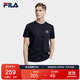 FILA 斐樂(lè )官方男子短袖T恤2025夏季簡(jiǎn)約圓領(lǐng)商務(wù)休閑通勤短袖衫