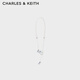 CHARLES&KEITH琉璃半寶石飾時尚項鏈CK5-22120333 Silver銀色 1個