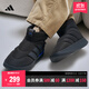 adidas ADIPUFF面包鞋保暖防滑耐磨柔軟中幫棉鞋阿迪達斯輕運動(dòng)   黑色/碳黑/皇家藍   43