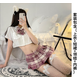 鉑朗尼奧齊穴小短裙套裝jk制服短裙性感可愛(ài)甜美學(xué)妹夏季純欲超短百褶裙 樹(shù)莓紅茶 80-125斤+模特同款學(xué)生襪