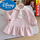 迪士尼（Disney）女童可愛(ài)連衣裙25秋季新款卡通繡花公主裙女寶寶學(xué)院風(fēng)娃娃領(lǐng)裙子 粉紅色 110 cm