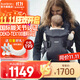 BabyBjorn瑞典原裝進(jìn)口嬰兒背帶前抱式后背透氣外出抱娃神器one網(wǎng)眼系列 煙灰色/網(wǎng)眼