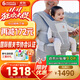 ergobaby美國二狗嬰兒背帶腰凳通風(fēng)輕便遛娃神器透氣減震護(hù)腰方便出行灰色