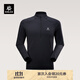 KAILAS凱樂(lè )石冬青立領(lǐng)半開(kāi)胸抓絨衫男戶(hù)外運動(dòng)保暖休閑長(cháng)袖 玄青黑 M