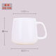 景順景德鎮(zhèn)瓷杯骨瓷簡(jiǎn)約陶瓷杯子茶杯純白色水杯定制LOGO牛奶杯咖啡杯 尊杯400ml