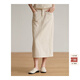 旅途原品（ltyp）牛仔裙女不過(guò)時(shí)的牛仔半裙休閑復古牛仔中長(cháng)款半身裙冬季 水洗經(jīng)典白 - 現貨 XL