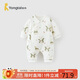 童泰（TONGTAI）嬰兒蝴蝶衣秋冬0-6月寶寶連體夾棉爬服TS43D209-DS綠色66cm