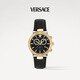 范思哲（VERSACE）瑞士手表男計時夜光石英表生日七夕禮物送男友VEPY00320-43MM黑金