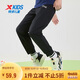 特步（XTEP）兒童童裝男女童中大童時(shí)尚百搭運(yùn)動(dòng)針織長(zhǎng)褲 純正黑 165cm