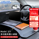 卡斯蘭適用特斯拉小桌板Model3Y蔚來(lái)理想問(wèn)界車(chē)載餐盤(pán)墊板折疊電腦桌板 特斯拉多功能車(chē)載小桌板【碳纖維紋黑】
