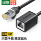 綠聯(lián)網(wǎng)線延長(zhǎng)線 RJ45千兆寬帶六類(lèi)Cat6類(lèi)網(wǎng)口接頭延長(zhǎng)器 千兆網(wǎng)絡(luò)寬帶接口連接線 銅雙絞線 0.5米【11278】 六類(lèi)千兆