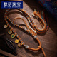 默研（MOYAN）手工編織藏式手搓棉掛脖唐卡吊墜掛繩五路財(cái)神天珠掛件項(xiàng)鏈繩男女 藏式金剛結(jié)五路財(cái)神掛繩 A04-204