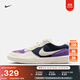 耐克男女透氣平底滑板鞋冬季情侶翻毛皮NIKE SB FORCE 58 DV5477 403黑曜石色/淺土褐/野葡萄紫 42.5