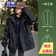 羅蒙品牌防風(fēng)防水沖鋒衣女秋冬季三合一可拆卸內膽戶(hù)外徒步登山服夾克 三合一款-暗夜黑【防風(fēng)防水防污 XL