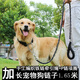 SLPC狗繩金毛狗狗牽引繩中大型犬狗鏈子防爆沖p鏈項圈馬犬寵物遛狗繩 黑色 XL（適合約65到99斤）