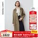 朗姿【朗姿Basic衣櫥】經(jīng)典雙排扣風(fēng)衣外套法式高智氣質(zhì)大衣秋季新款 棕色3 M