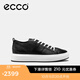 愛(ài)步（ECCO）休閑板鞋男 潮流厚底復古增高男鞋牛皮 街頭ACE856814 HL 黑色85681451052 41 建議選購大一碼