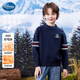 迪士尼（Disney）男童毛衣童裝上衣兒童秋冬款保暖毛線(xiàn)衣寶寶TD3ES029 藏青 150