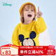 迪士尼寶寶（Disney Baby）迪士尼童裝男童毛衣米奇女童毛衣米妮純棉圓領(lǐng)肩開針織衫 黃色 24個月/身高90cm
