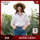歌莉婭女裝襯衫春裝洋氣法式職業(yè)裝氣質(zhì)正裝制服襯衣小衫上衣1C3C3D050 03W本白 L