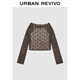 UR2025秋季新款女裝慵懶休閑鏤空兩件套針織衫UWH950139 咖棕 (偏寬松) S