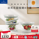 德國唯寶（Villeroy&Boch）進口陶瓷 家用碗飯碗 創(chuàng)意舒適經(jīng)典北歐風 4只組合裝 法式花園飯碗4只裝 750ml