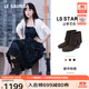 萊爾斯丹（le saunda）李藝彤同款復古西部靴2025冬新款中筒美拉德風(fēng)牛仔靴子女6T59701 日曬棕 BRS 39