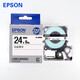 愛(ài)普生（EPSON）標簽機色帶 18mm 24 36 LW-700/Z700/Z900 1000P標簽打印機色帶 寬24mm*長(cháng)9m白底黑字(LK-6WBN)
