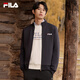 FILA 斐樂(lè )官方外套男裝秋冬基礎舒適簡(jiǎn)約休閑通勤立領(lǐng)上衣夾克男 傳奇藍-NV 3XL 190/108A/XXXL