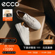 愛(ài)步（ECCO） 秋冬牛皮系帶休閑板鞋 柔酷7號(hào)男鞋470824 白色/棕色43 HL