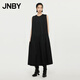江南布衣（JNBY）【商場同款】24秋冬新品連衣裙無袖圓領(lǐng)A型簡約優(yōu)雅開衩5O7G15550 001/本黑 S