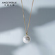 天使之淚18K金大龍珠吊墜淡水珍珠吊墜超大點(diǎn)位奢華高級毛衣鏈生日禮物女