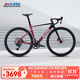 喜德盛公路自行車2025款A(yù)D350碳纖前叉座管功率計齒盤鋁合金超輕氣動 車?yán)遄?480mm（適合身高165-175cm）